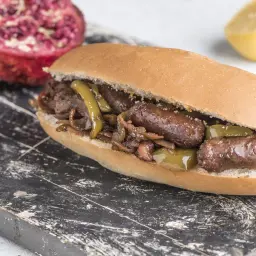 Sausage with Pomegranate Molasses